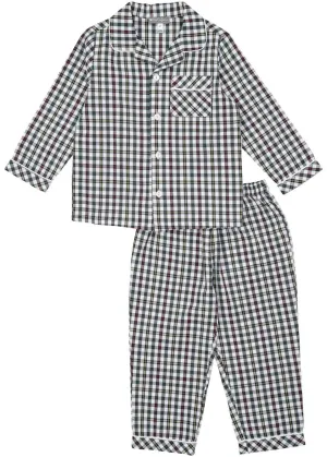 Green Plaid Pajamas Set