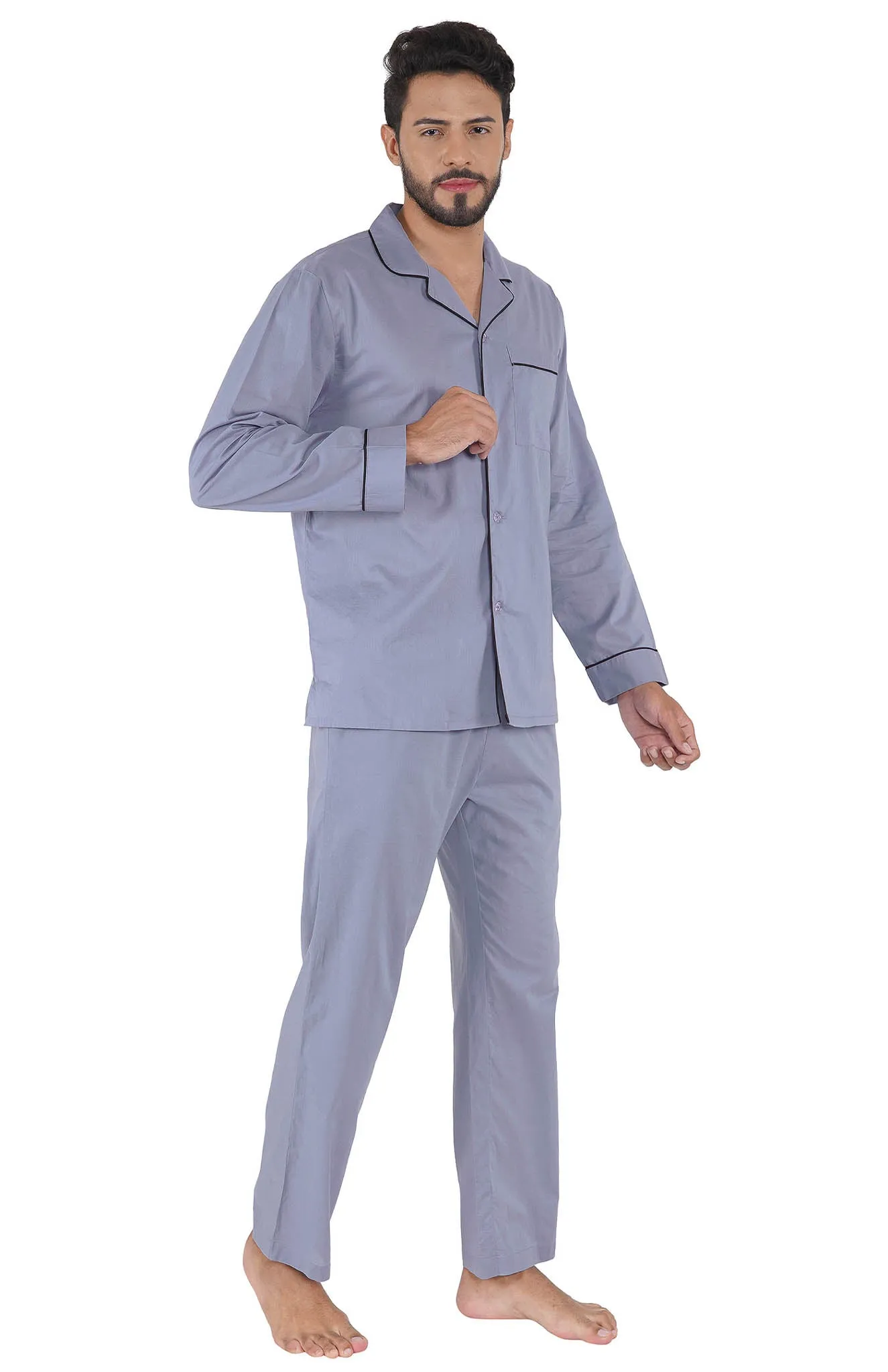 Grey Mist | Lounge Wear Set | 100% Cotton