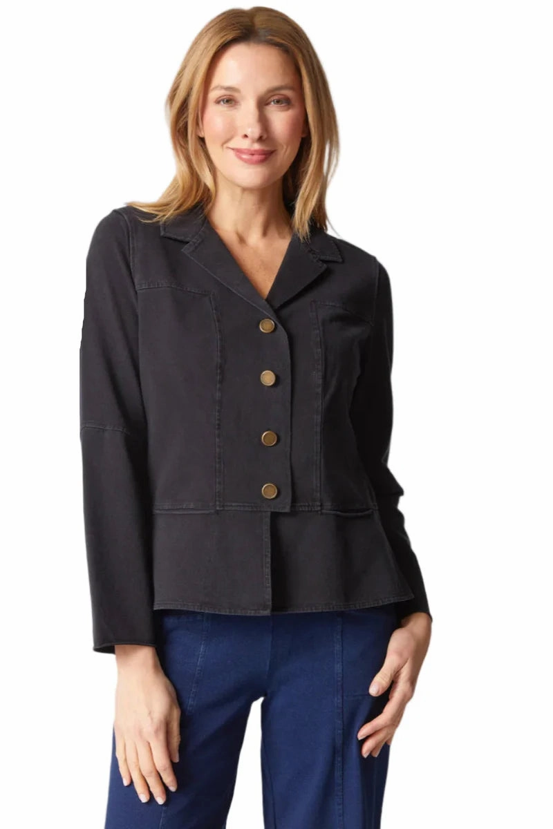 Habitat Stonewash Cotton Jacket in Black LowMaintenance