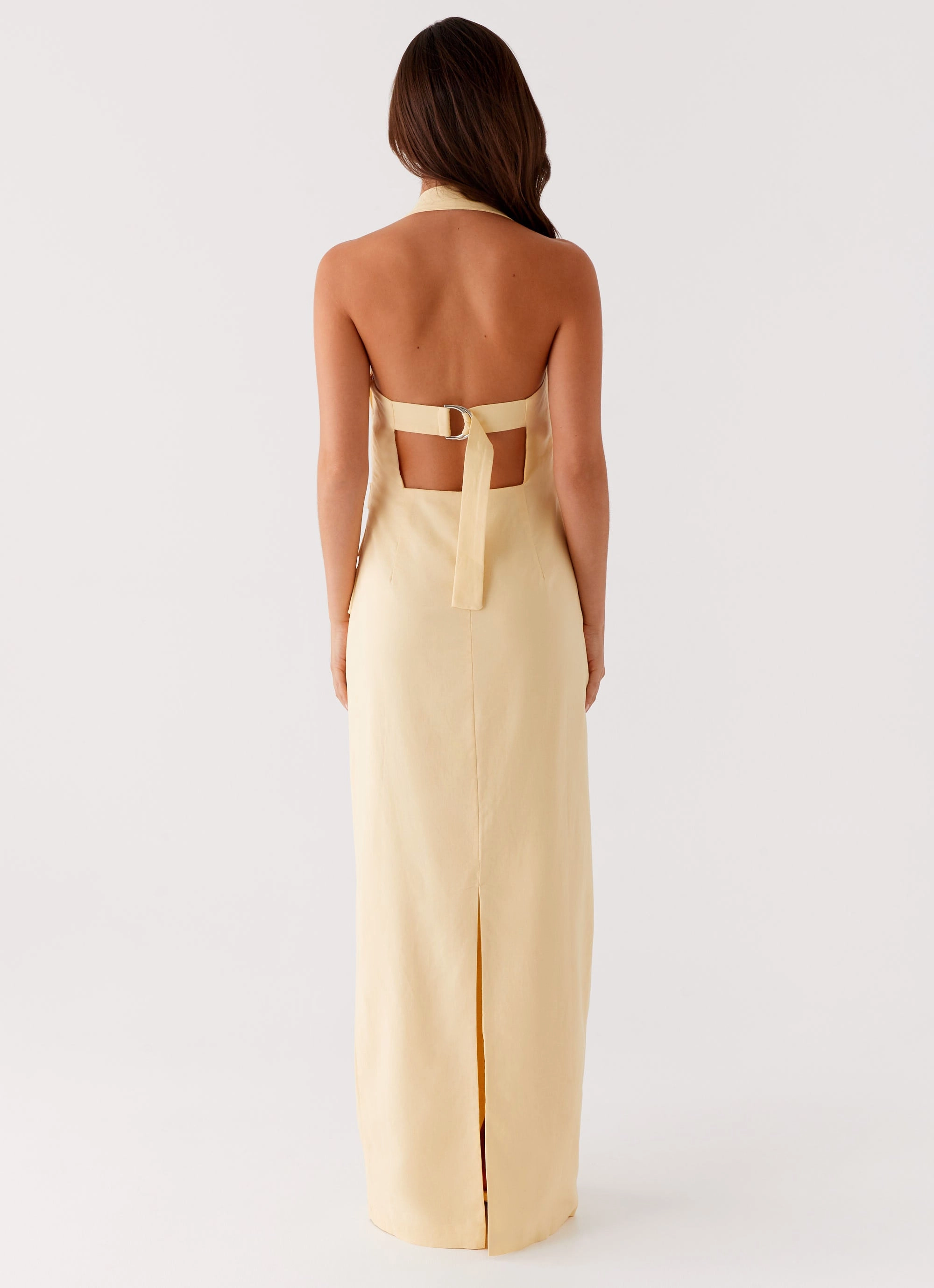 Rumour Has it Maxi Dress - Yellow Modest Light