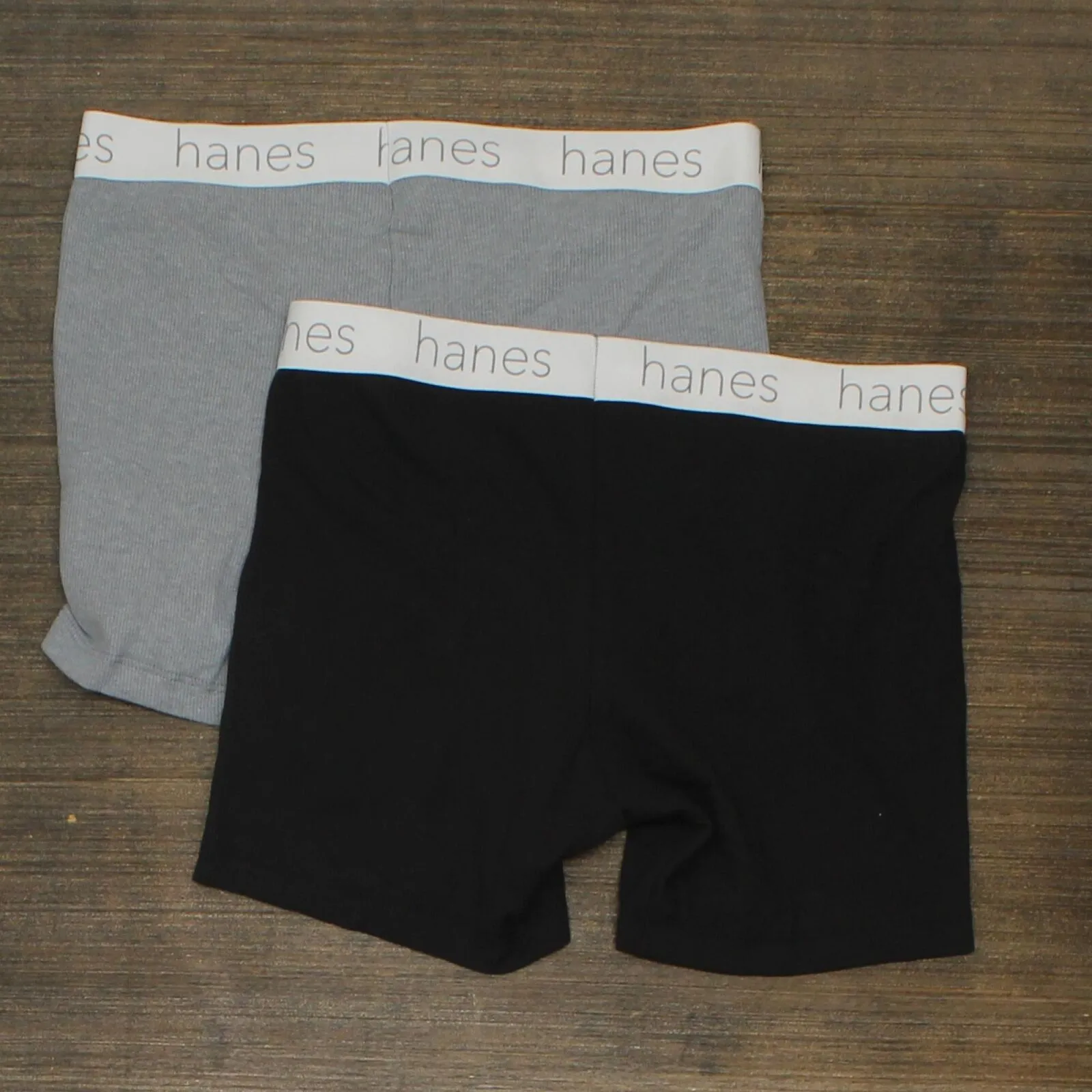 Hanes 2pk Cotton Mid-Thigh with Comfortsoft Waistband Boxer Briefs Multicolor M