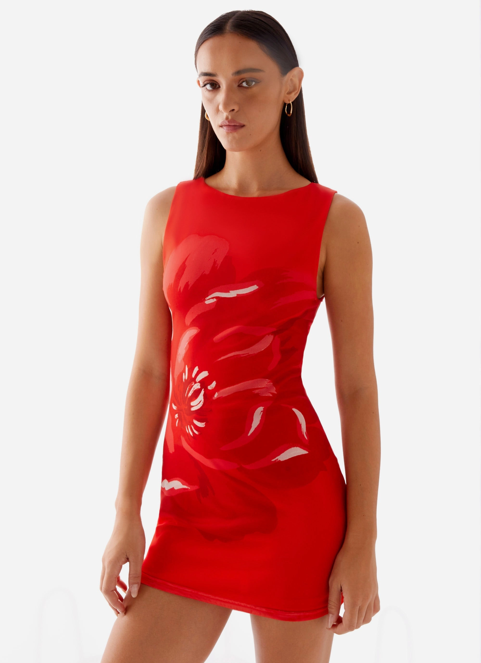 Happy Hour Mini Dress - Red Clean Style Easy Lovely