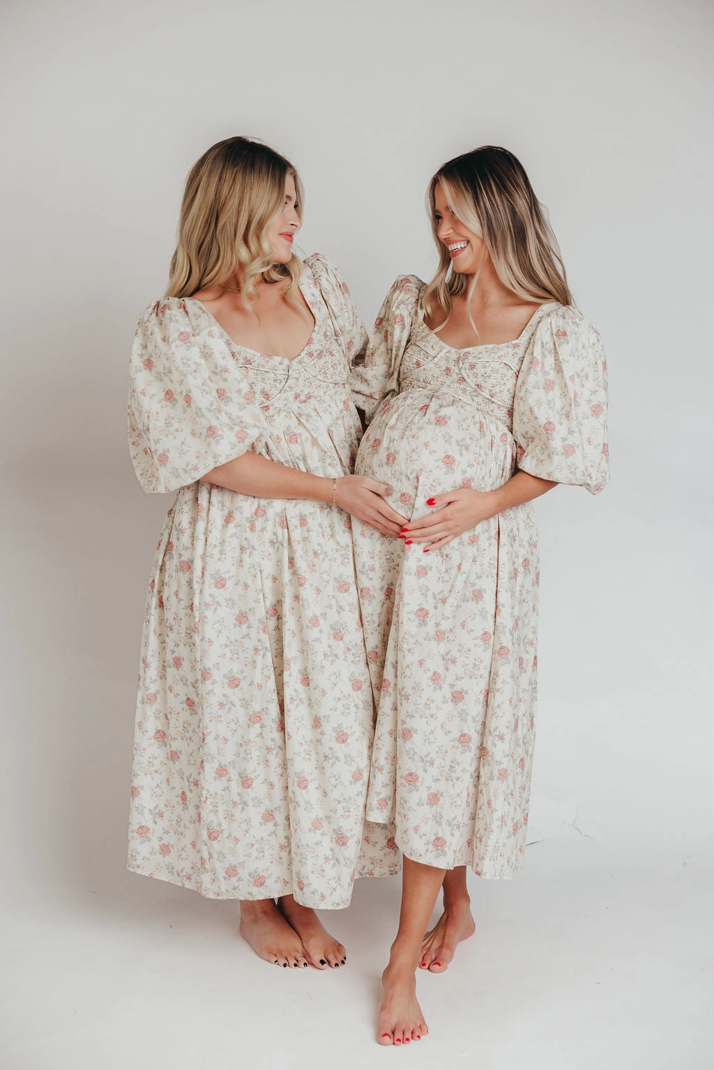 Harlow Maxi Dress in Off-White Floral - Bump Friendly & Inclusive Sizing (S-3XL) *Final-Sale* Summer Ease