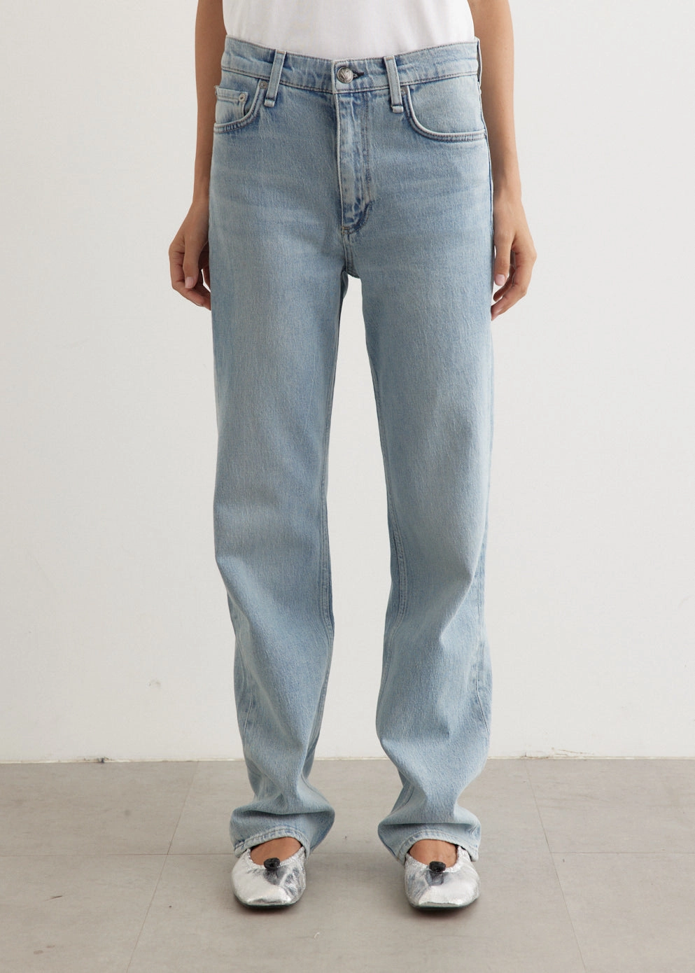 Classic Office Wear Functional Waistband Harlow Mid-Rise Full Length Jeans Perfect Design