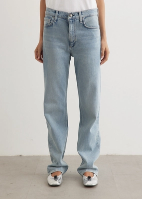 Classic Office Wear Functional Waistband Harlow Mid-Rise Full Length Jeans Perfect Design