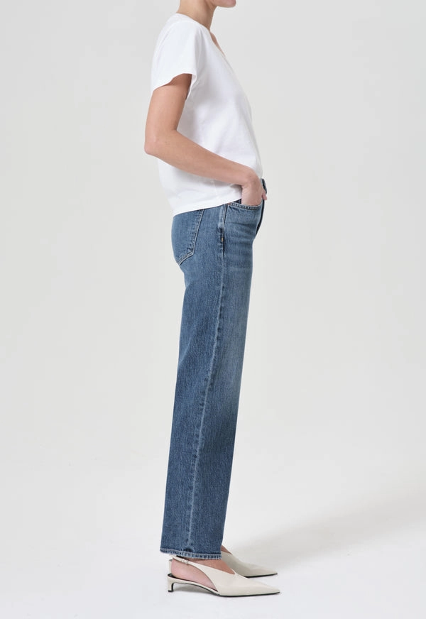 Harper Mid Rise Relaxed Straight Leg Jean in Fix Street Inspired Outdoor Enthusiast Premium Home Comfort