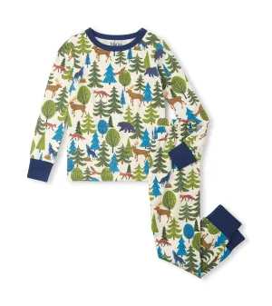 Hatley Cotton Pajama Set - Forest Scene