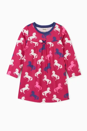 Hatley Playful Horses Girls Nightgown