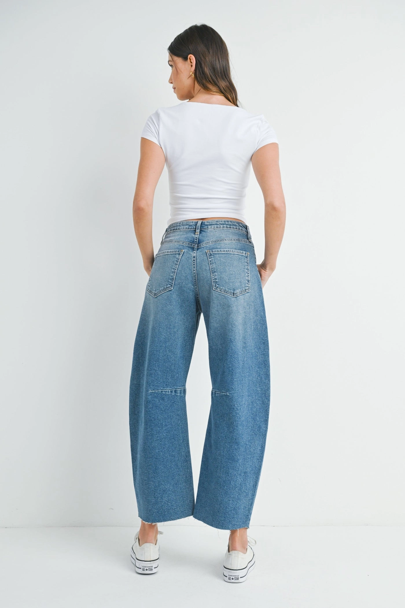 Streetwear Fan Family Style Contemporary Wear HAZEL BARREL JEANS
