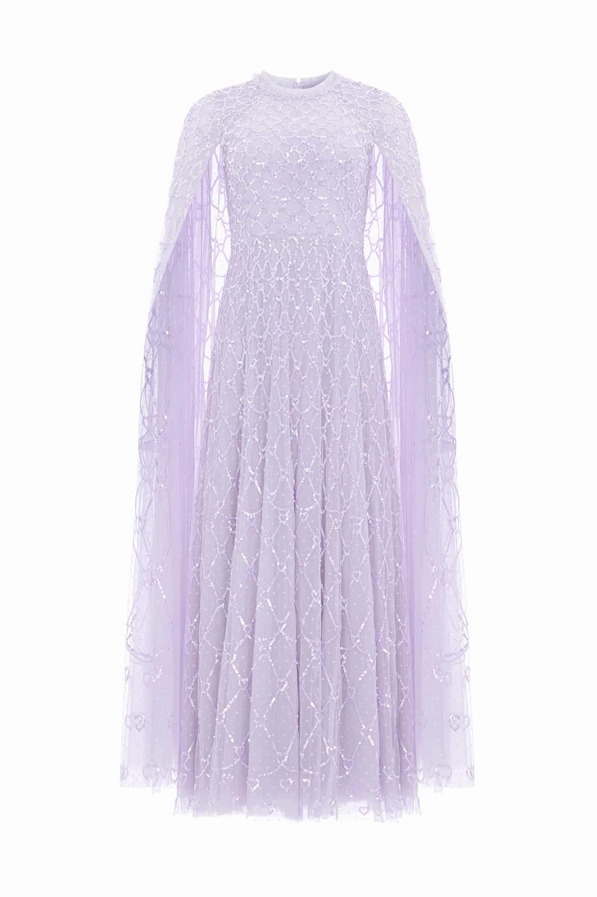 Perfectly Crafted Heart Lattice Ankle Gown