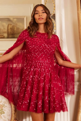 Heart Lattice Micro Mini Dress Year Rounder