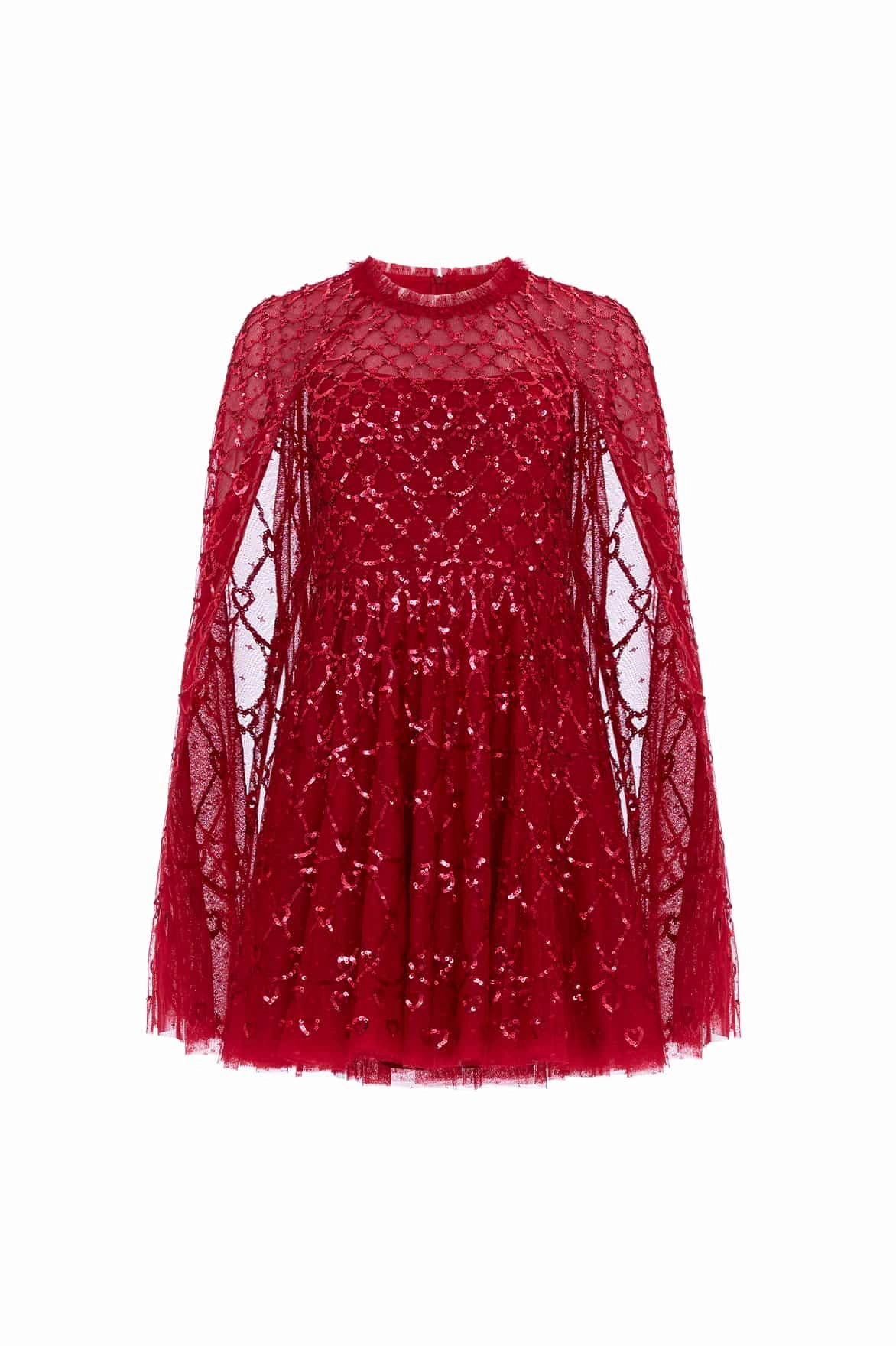 Heart Lattice Micro Mini Dress Tall-Fit