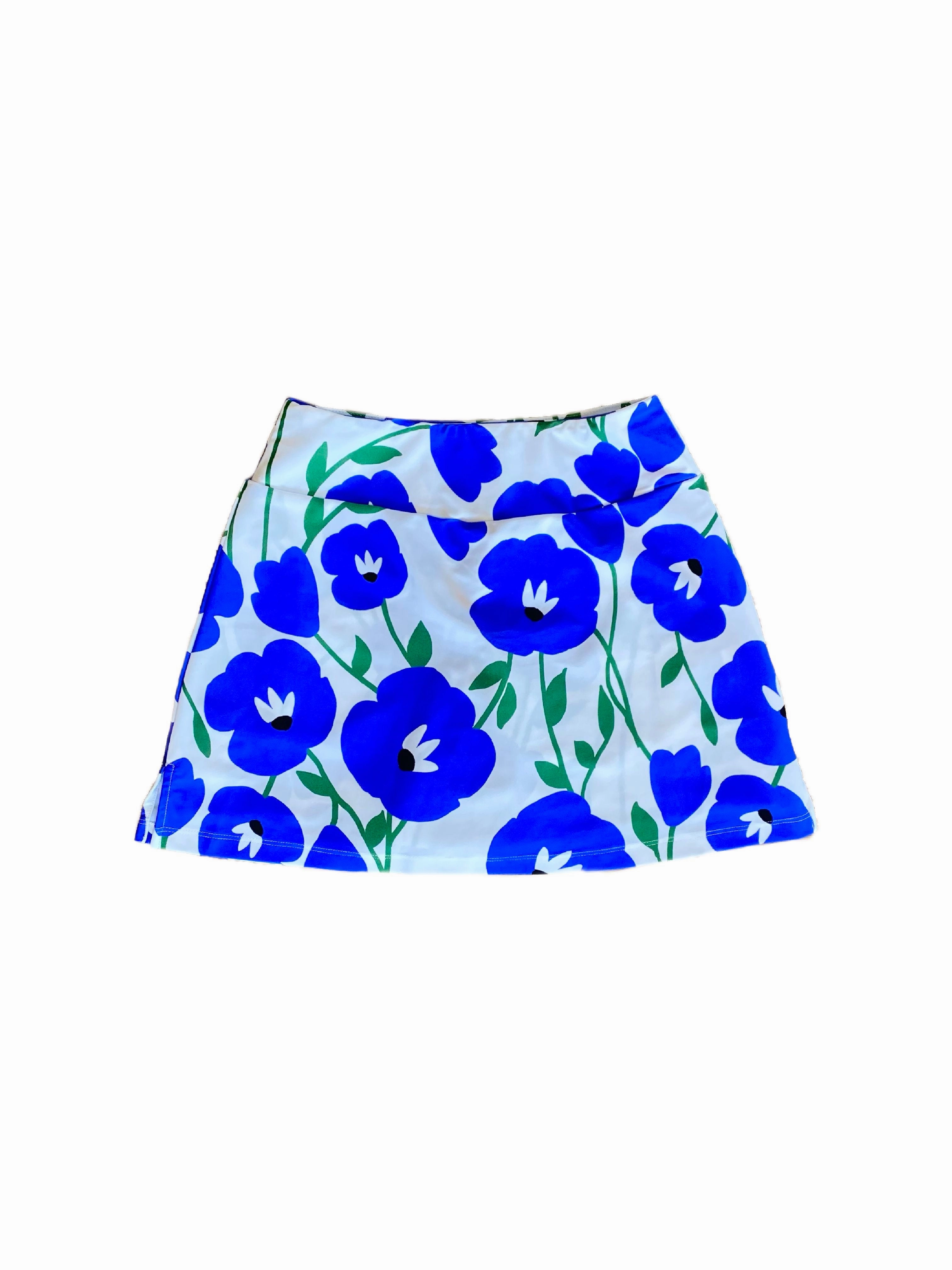 Seamless Construction Design Razi Skort Pop Art Flower