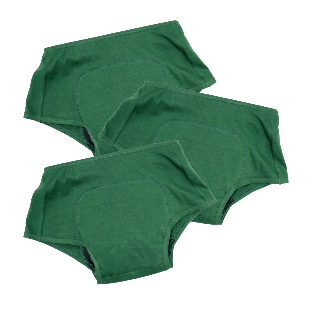 Heavy Flow Period Panties For Beginners | For Heavy Flow Days | Extended Crotch Line | 3 Pack