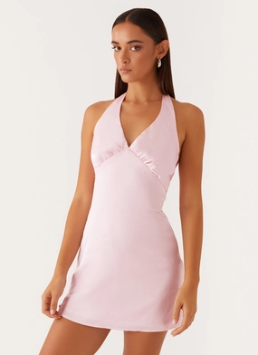 Heavy Hearted Mini Dress - Pink Day Outfit