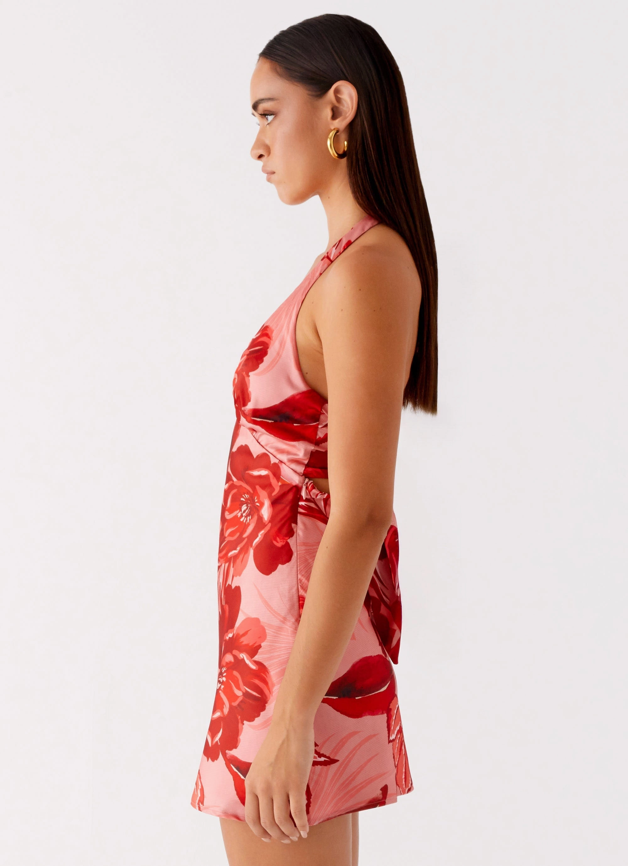 Heavy Hearted Mini Dress - Sicily Sunsets Print Festival Mood