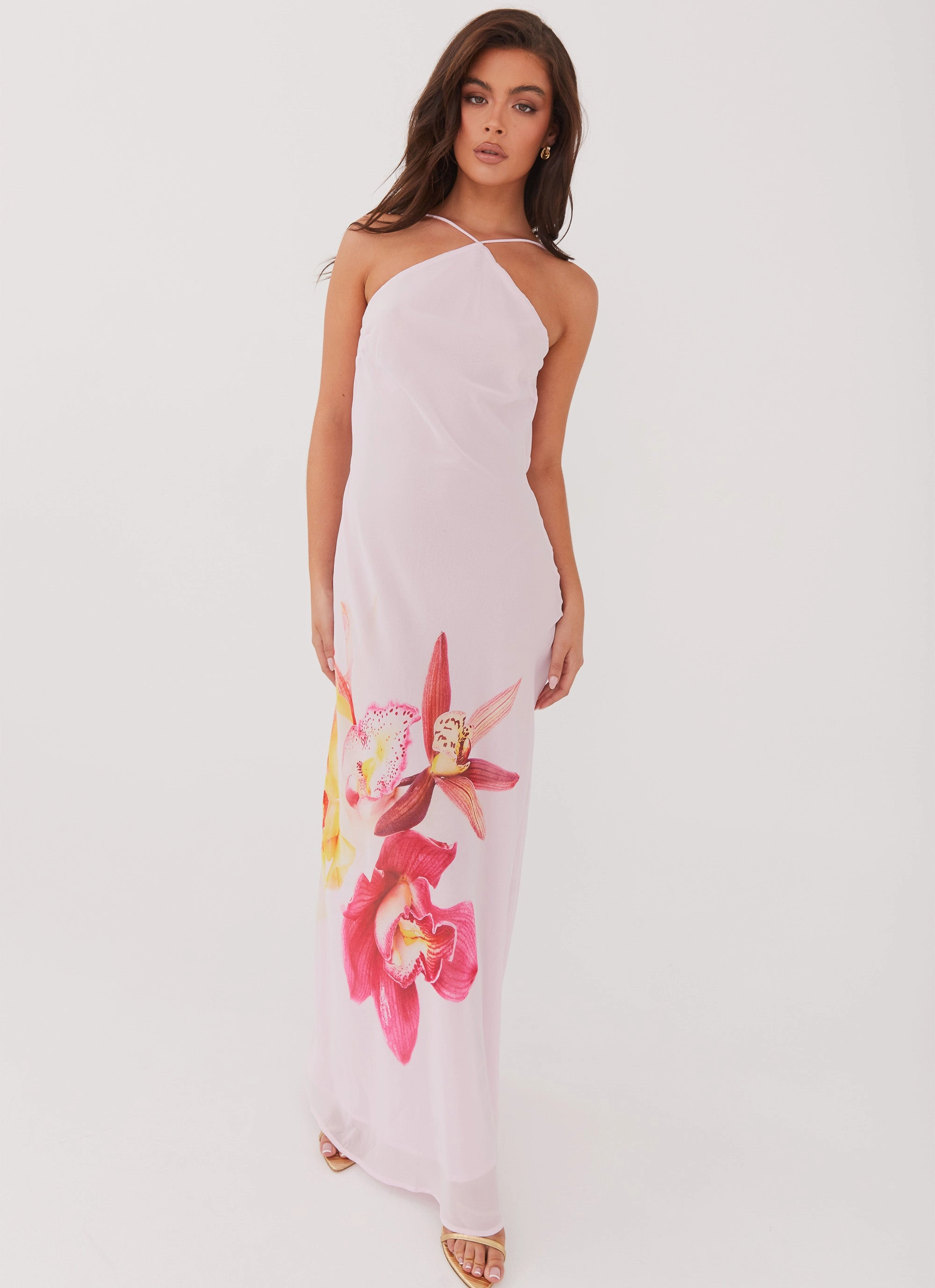 Blossom Hearts Maxi Dress - Pink Peony SustainableCotton Tie-dye