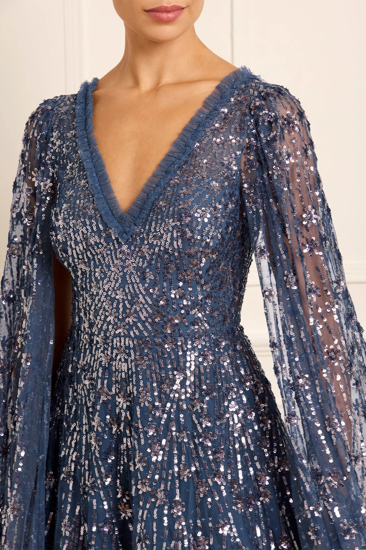 Comet Ankle Gown Soft Tones Smart Piece