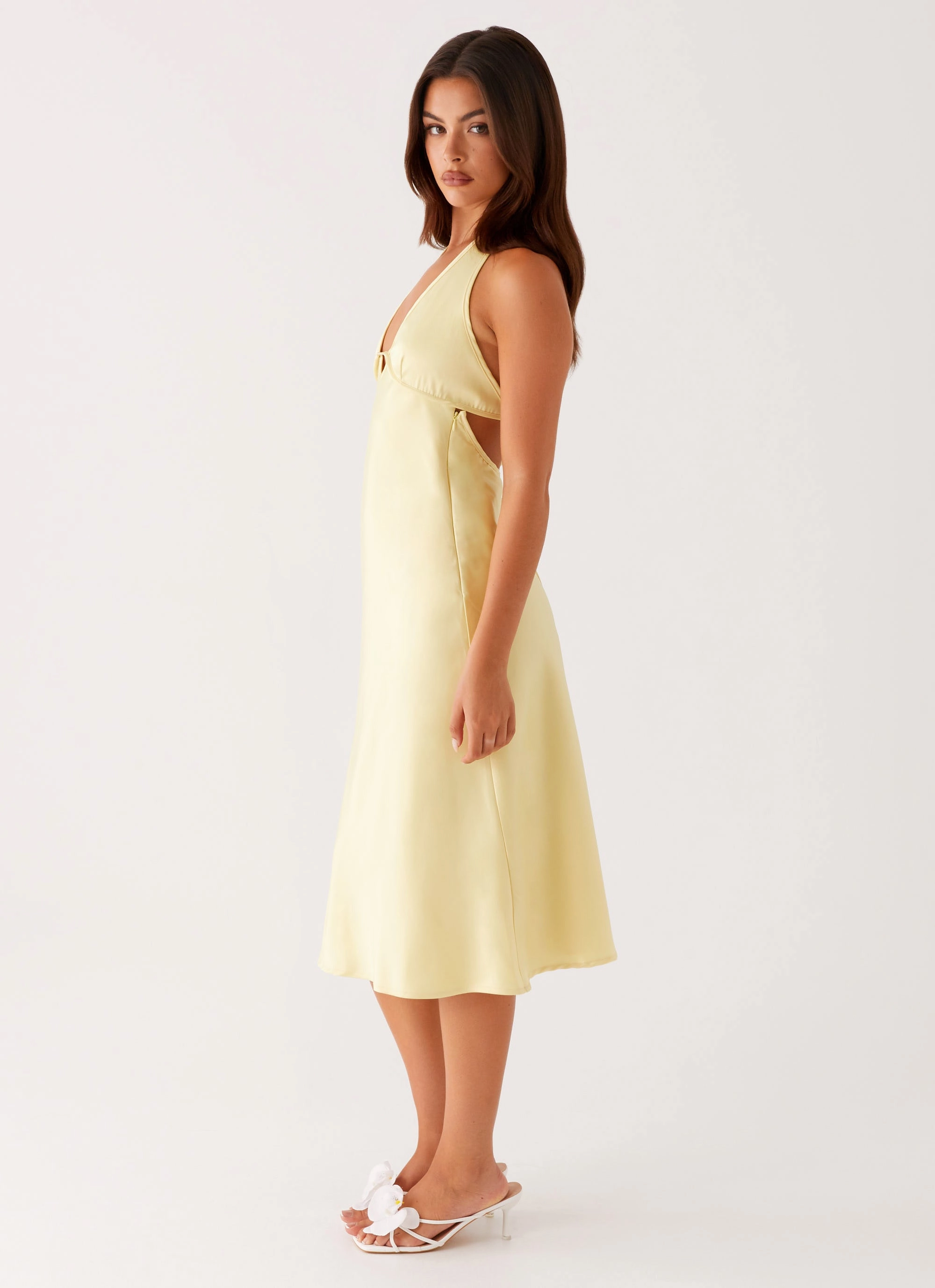 Layer Base Davies Midi Dress - Yellow