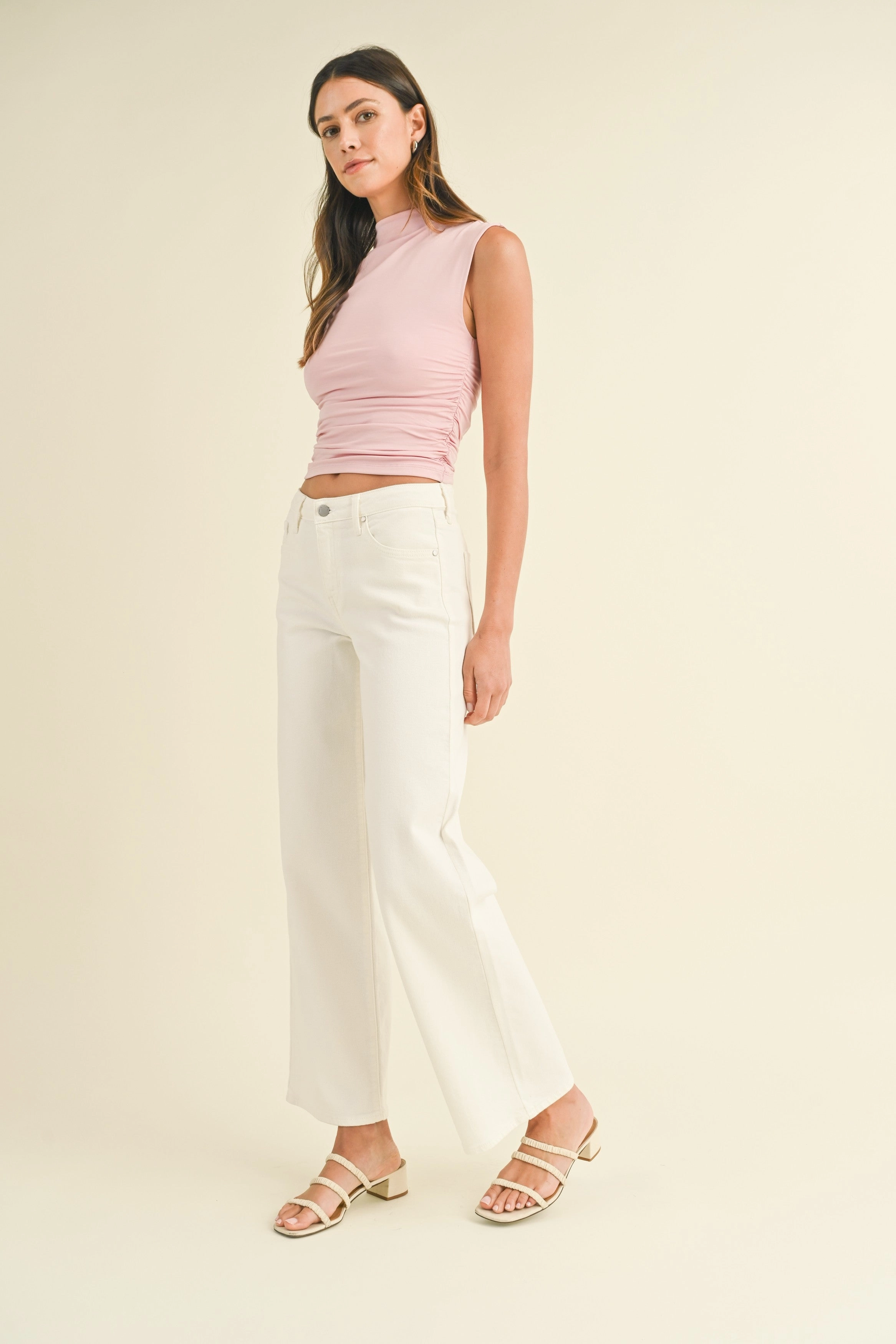 HELEN SLIM WIDE LEG JEANS Comfort Fit Design