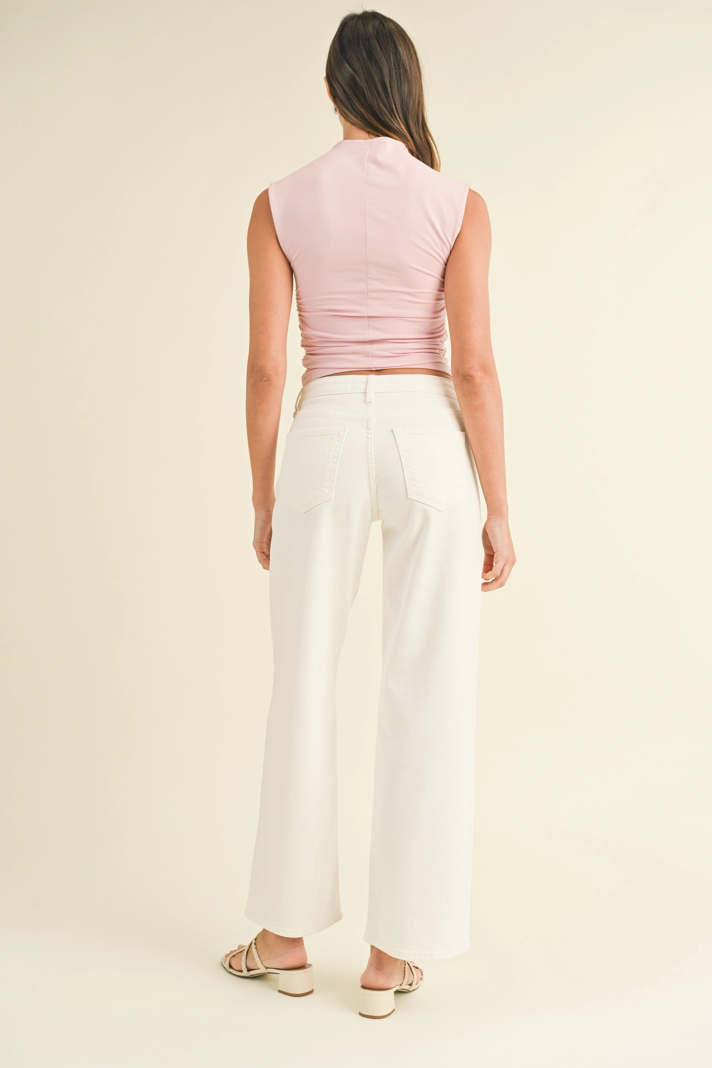 HELEN SLIM WIDE LEG JEANS Effortless Layer On The Move