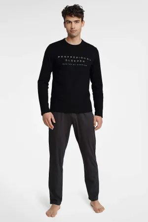 Henderson long sleeves and half-round neckline men's pajamas