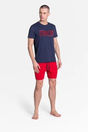 Henderson navy blue and red men's pajamas