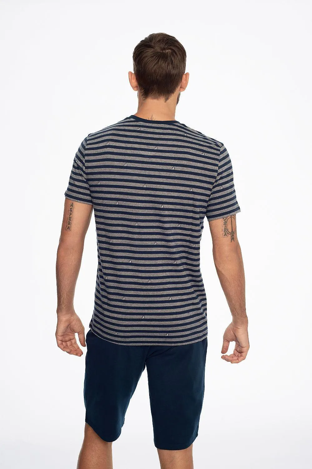 Henderson short-sleeved shirt with stripes Men's pajamas