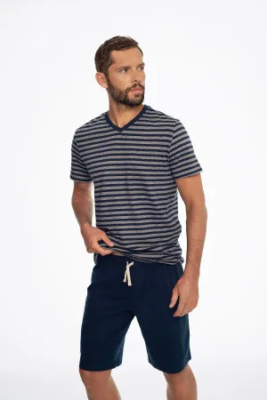 Henderson short-sleeved shirt with stripes Men's pajamas