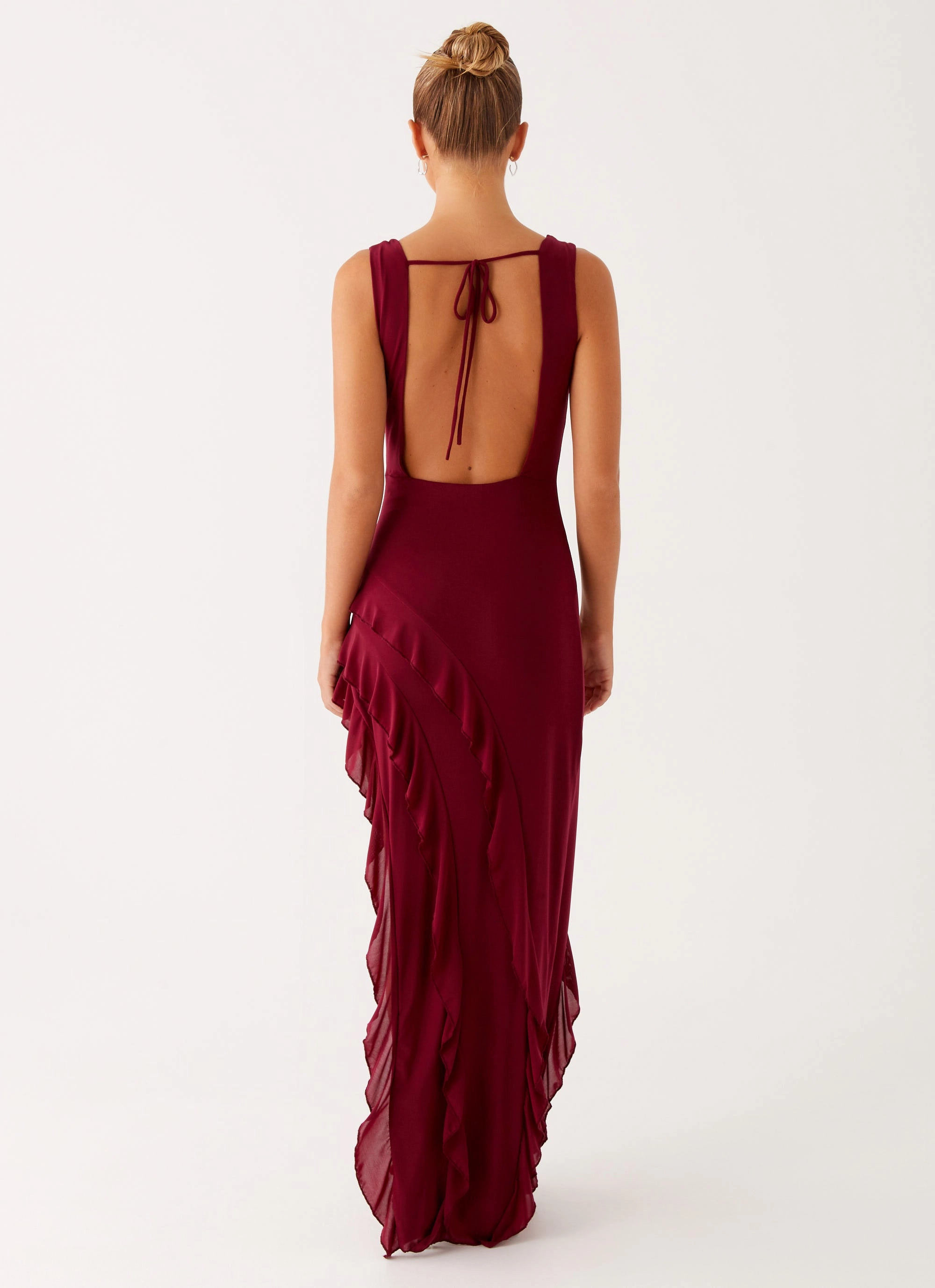 Hendrix Maxi Dress - Raspberry Wine Vacation Vibes