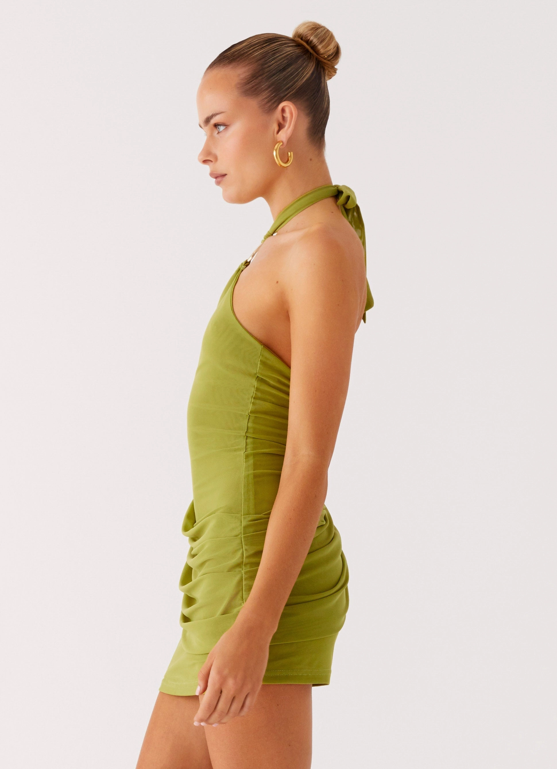 Henrietta Mini Dress - Citrus Soft and Stylish Detachable-Detail