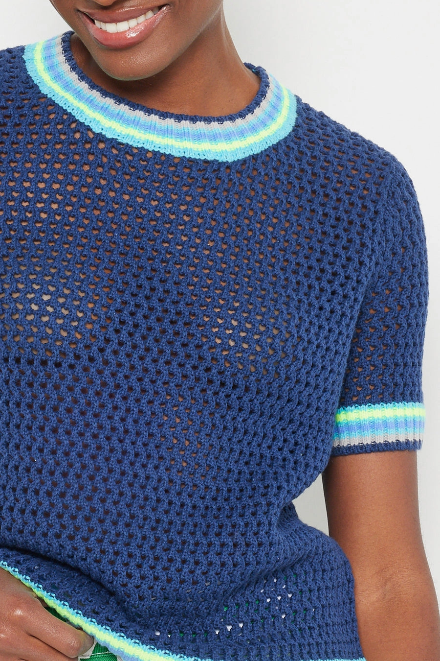 HEY SHORTY SWEATER Abrasion Resistant Surface Ribbed Collar Style