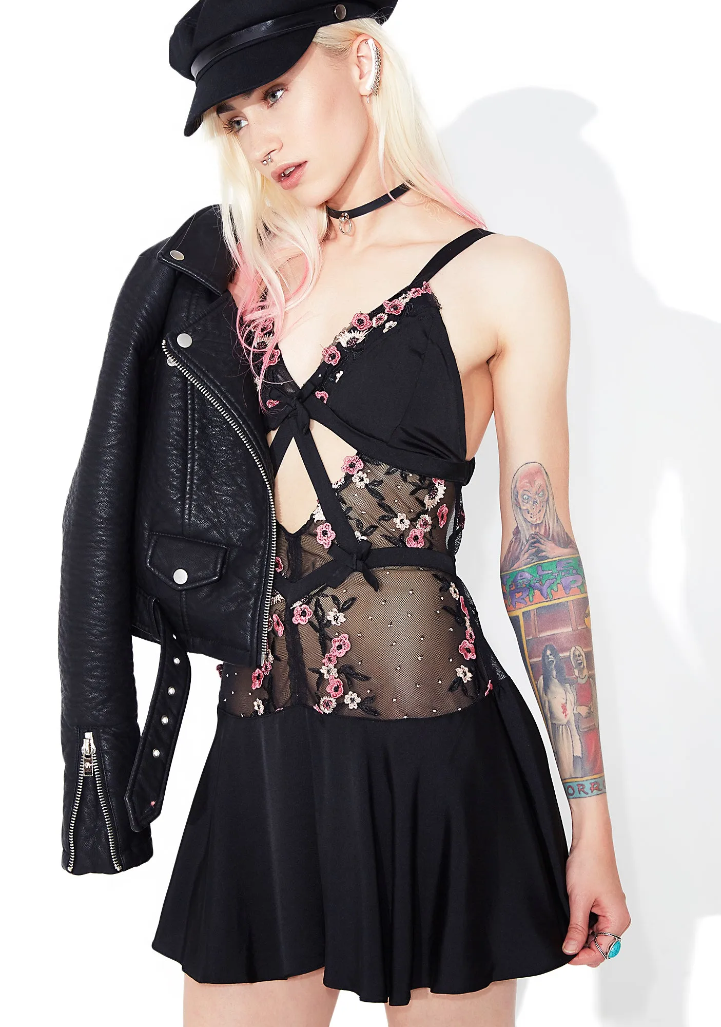 Hibiscus Silk Nightgown