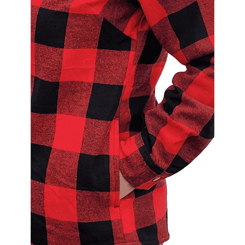 Hickory Shirt Women's Buffalo Plaid Flannel Hoodie