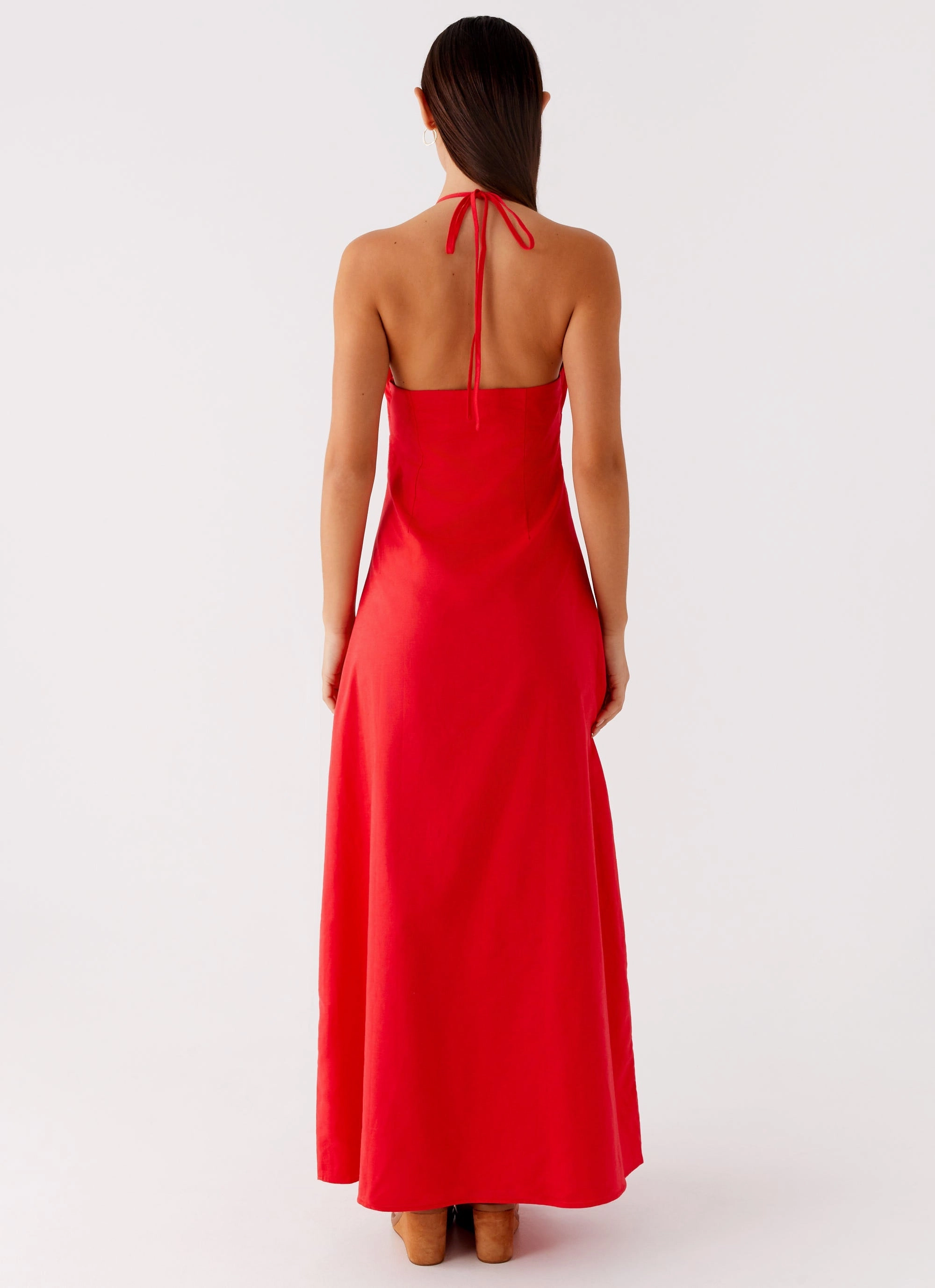 Zana Maxi Dress - Red Evening Classic