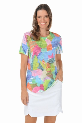 LightweightLayeringSystem NonRestrictive Armholes Hideaway Short Sleeve Burnout Tee