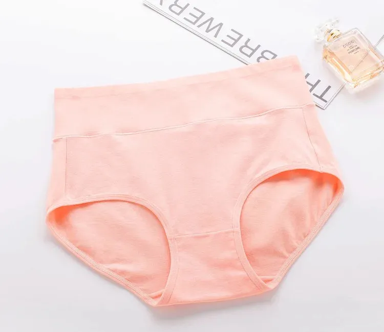 High Waist Cotton Panties and Full Brief Panties for Women (Pack of 6)