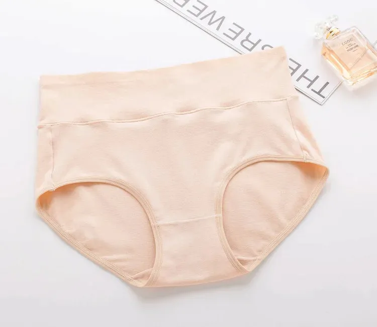 High Waist Cotton Panties and Full Brief Panties for Women (Pack of 6)