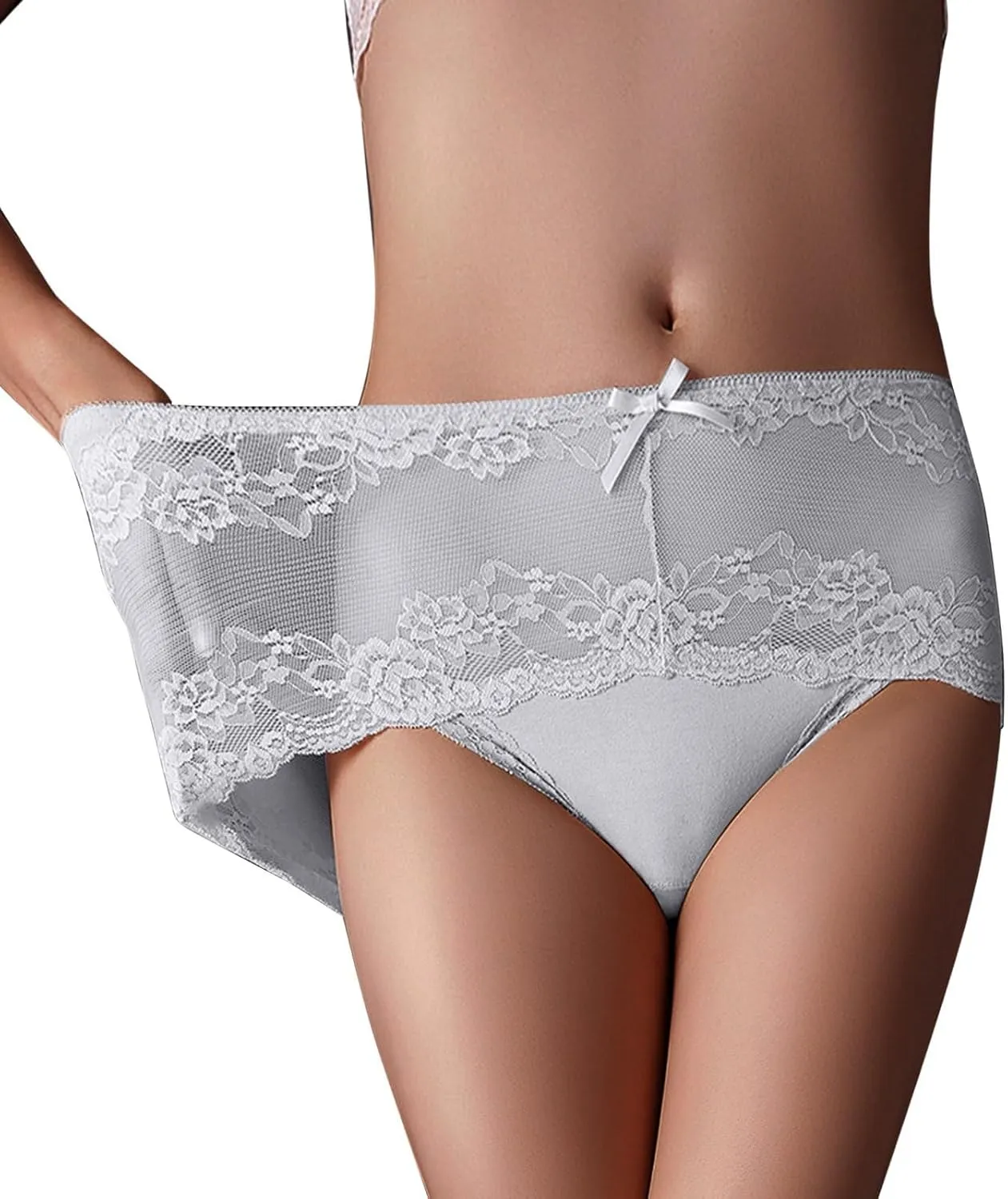 High Waist Underwear for Women 3 Pack Seamless Hipster Panties Soft Briefs Ladies Stretch Full Coverage Panties