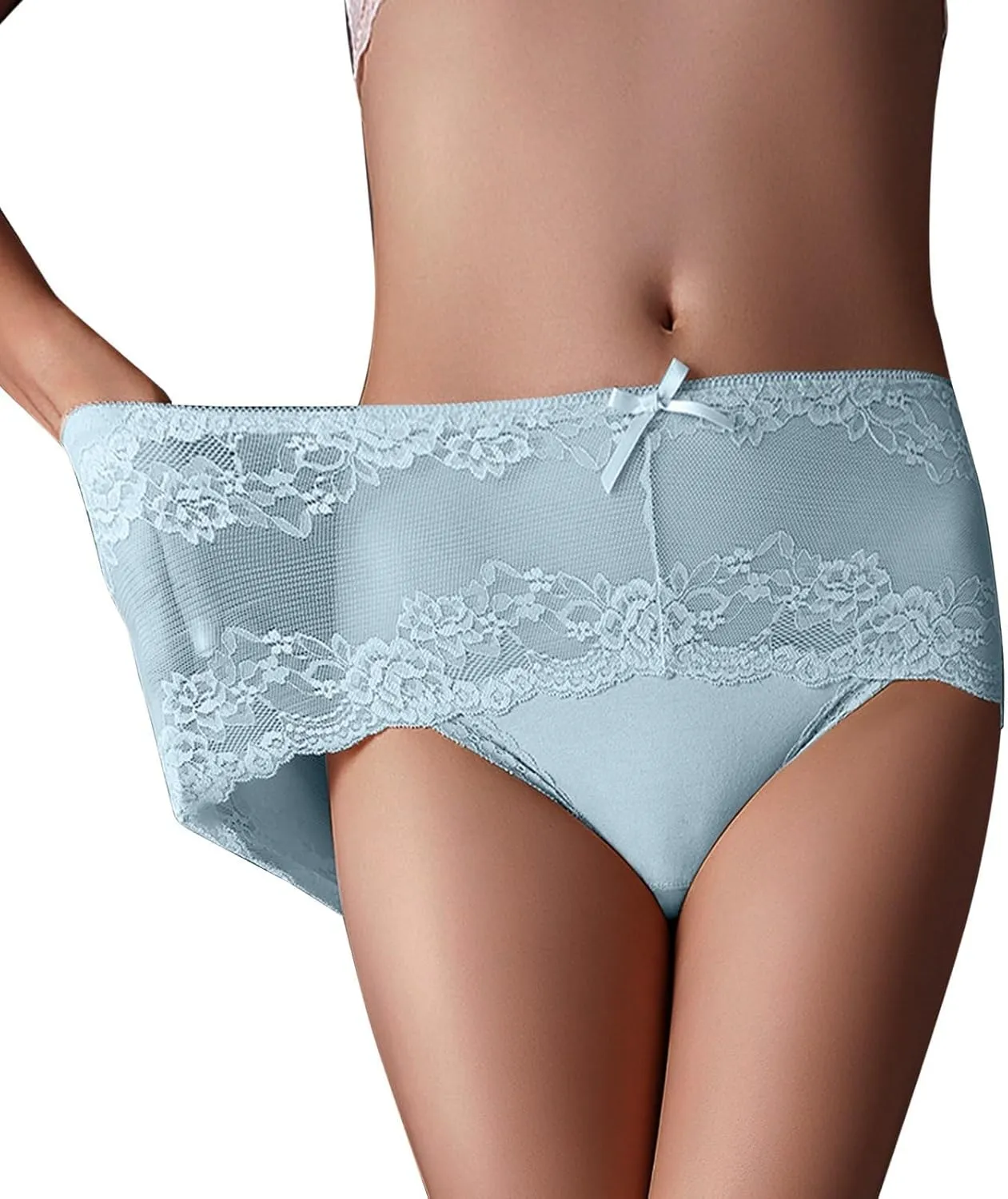 High Waist Underwear for Women 3 Pack Seamless Hipster Panties Soft Briefs Ladies Stretch Full Coverage Panties