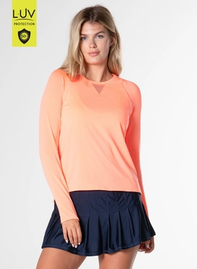 High Low Breezy Long Sleeve Ribbed Hem Finish