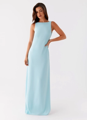 Lounge Outfit Cozy Silhouette Ronnie Maxi Dress - Blue