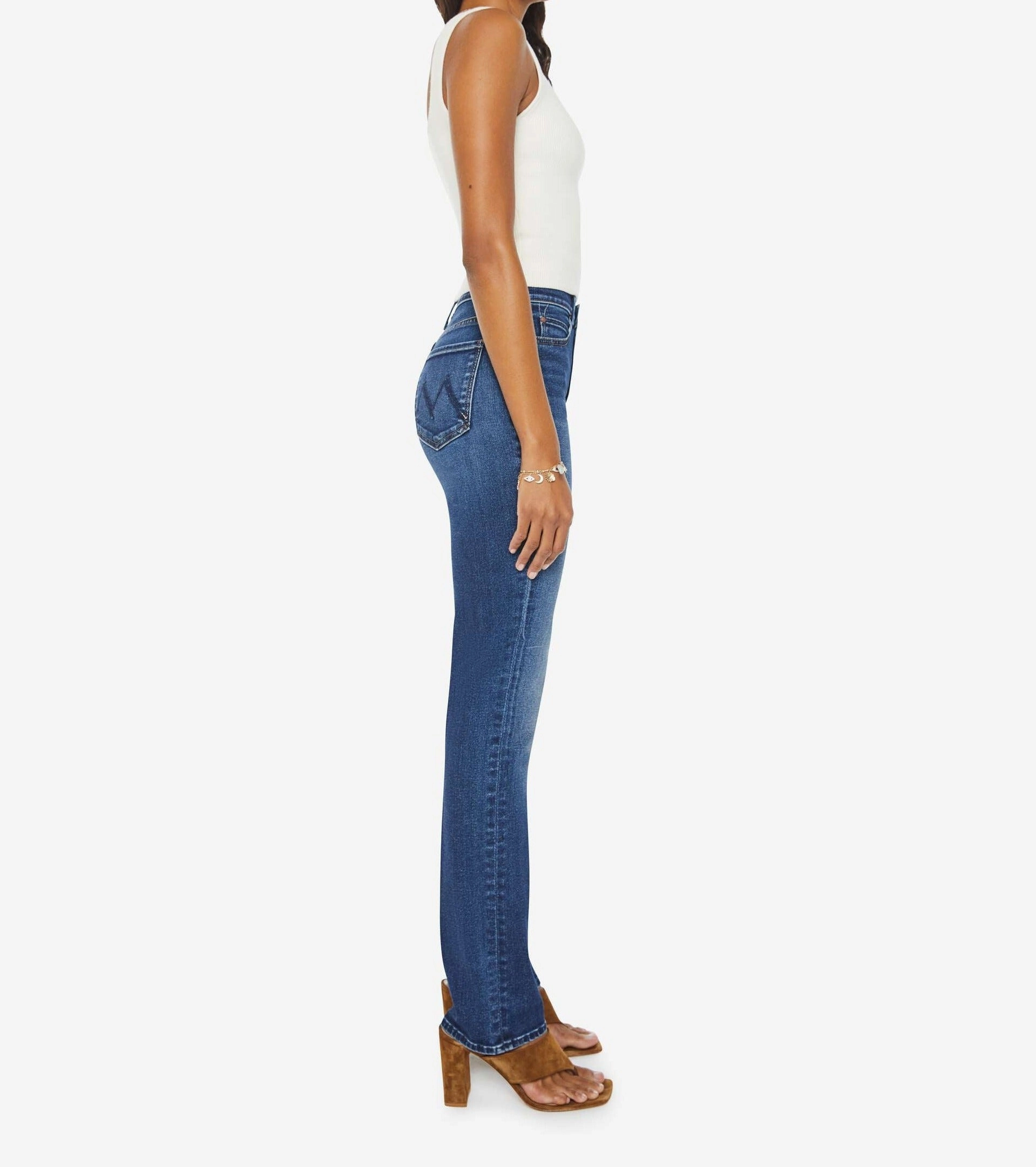 True Fit Selvedge Denim High Waisted Rascal Sneak in Uncharted Waters