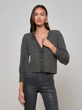 Talulla Cardigan Charcoal EasyClean Warm Layer
