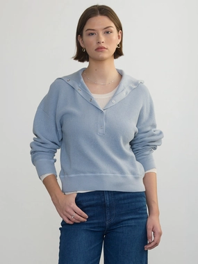 Resilient Elasticity HENLEY WEDGY PULLOVER