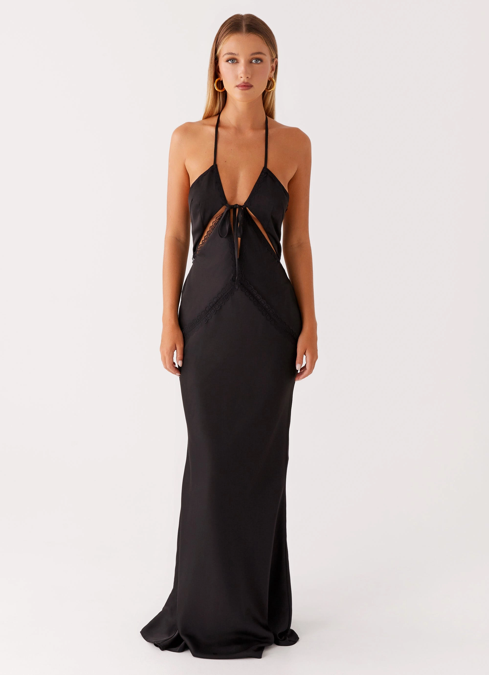 Highway Maxi Dress - Black Minimal Aesthetic Daily Option