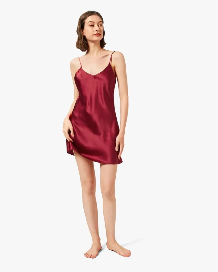 His & Hers Relaxed Silk Pajamas Claret