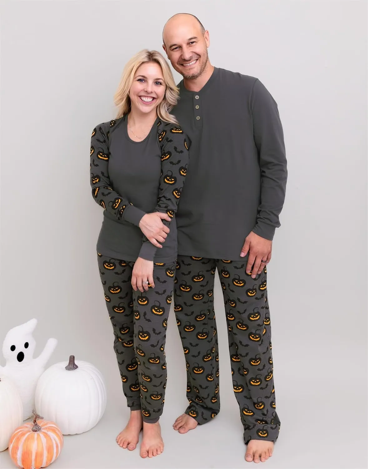 Holiday Family Matching Pajamas sets Organic Cotton Christmas/Halloween Family PJs for Adults, Kids, Baby And Pets
