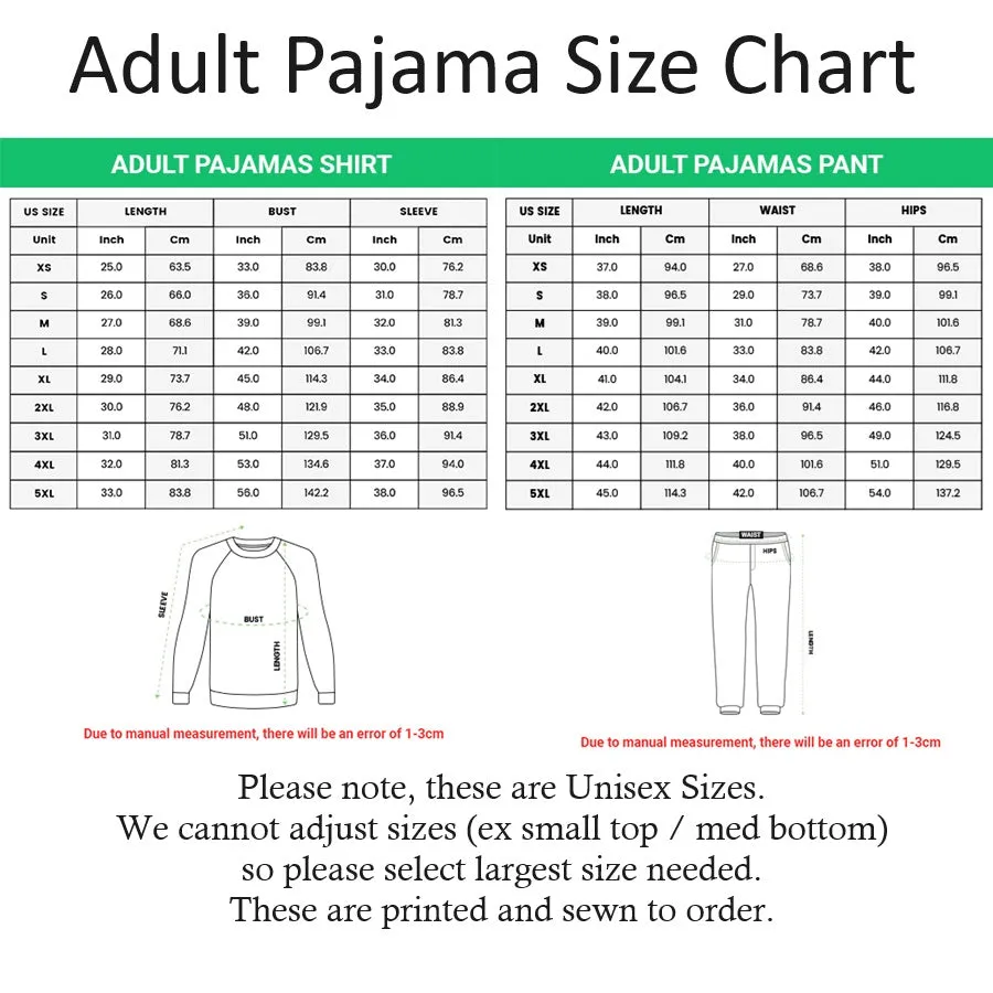 Holiday Print - Unisex All Over Pajamas
