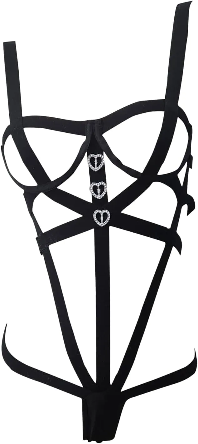 Hollowed-Out Lingerie Set for Women,Sexy Bra with Weave Belt,Elegant Sensual Underwear for Romantic Occasions